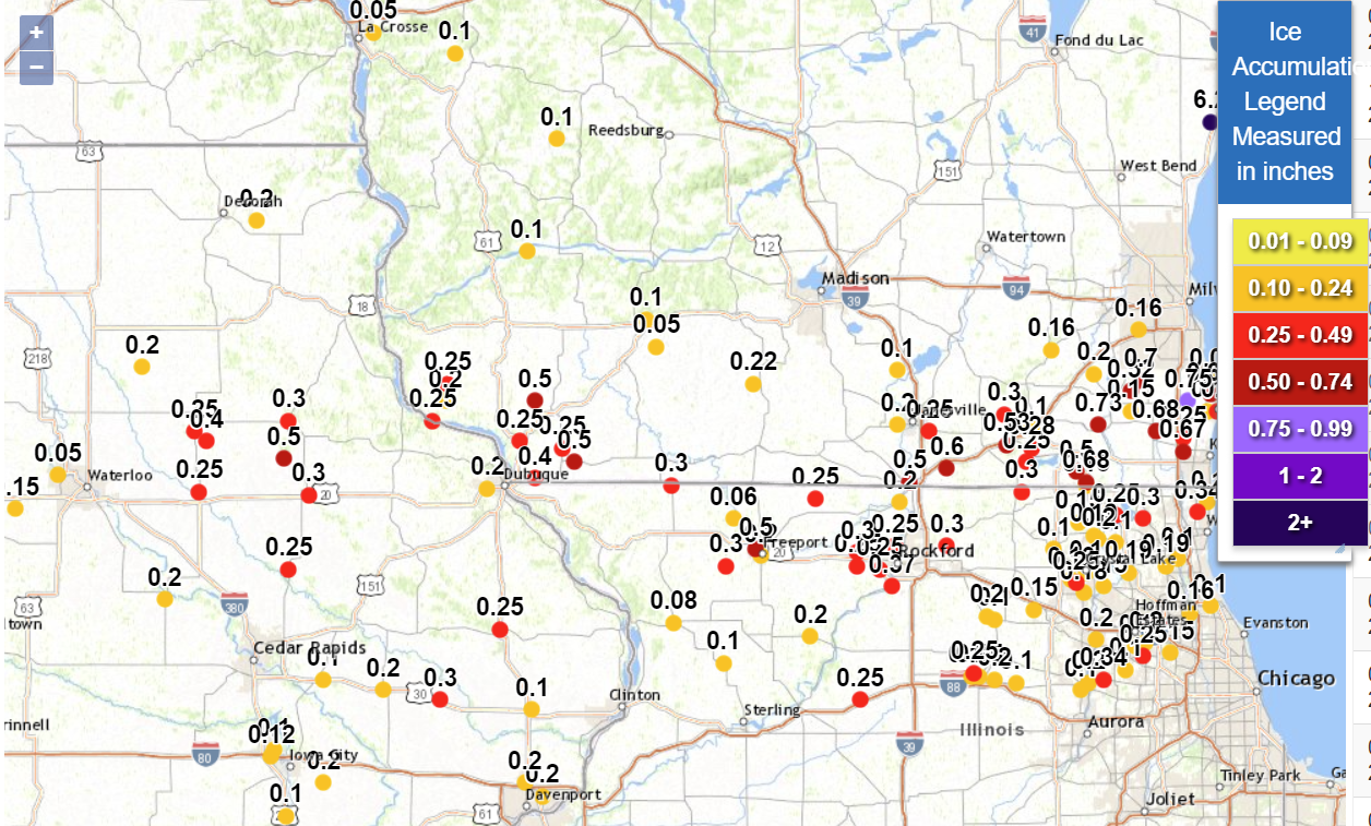 Winter Storm Summary For February 21-23, 2023